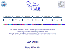 Tablet Screenshot of darienwomansclub.org